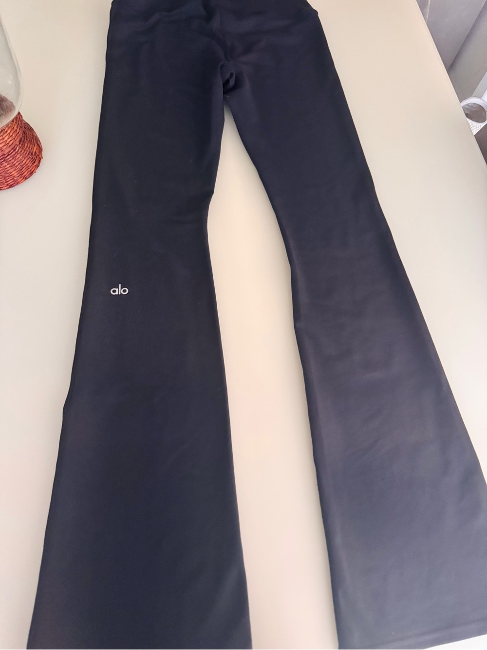 ALO Yoga Black High-Rise Flare Leggings